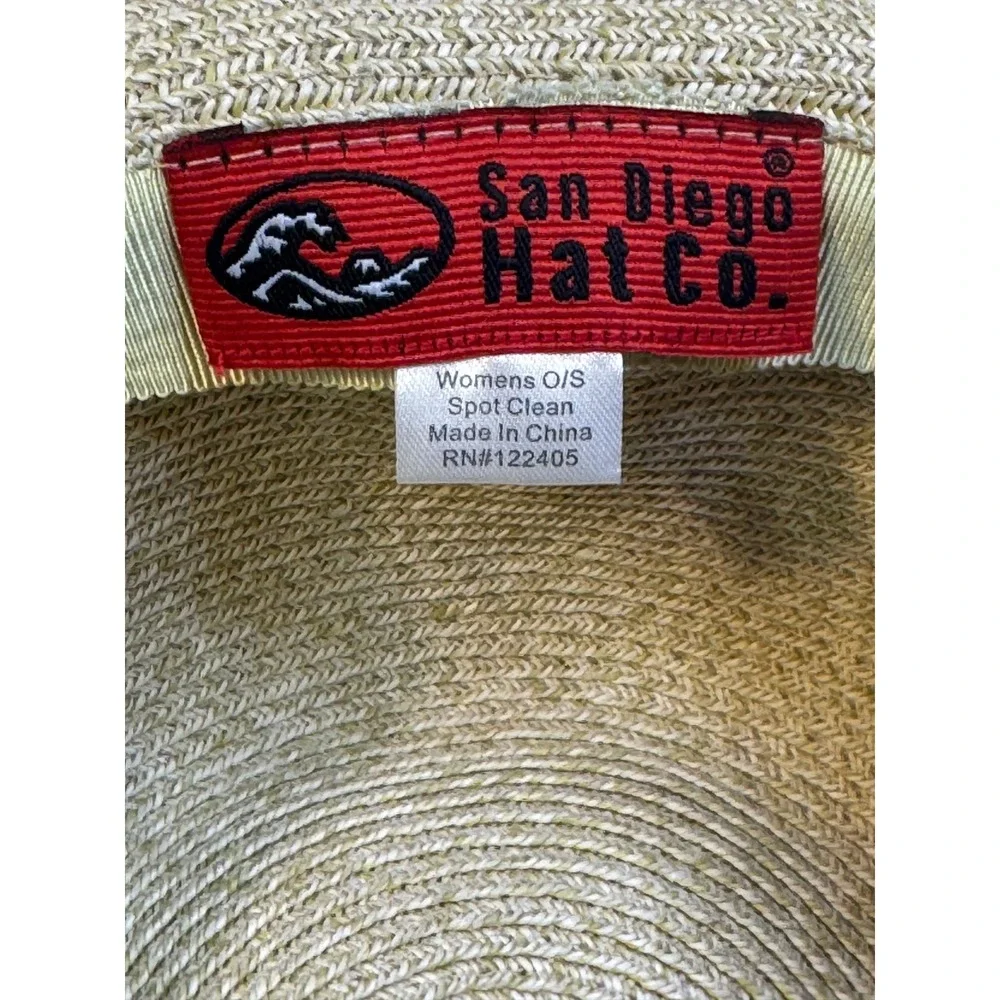 San Diego Hat Co Womens Wide Brim Sun Hat Tan Packable Beach Resort One Size
